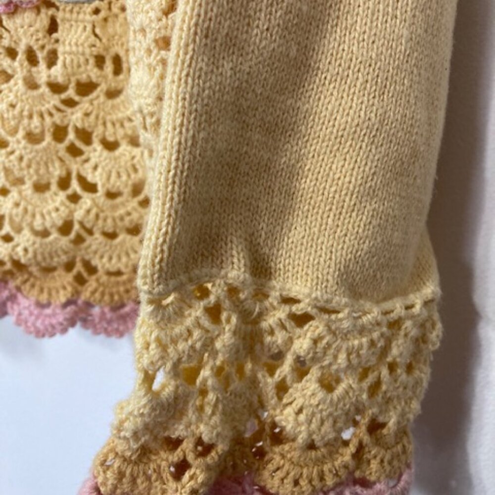 Storybook Knits “Sunshine Bouquet” Vintage Sweater, Size L - Picture 6 of 8